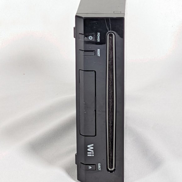 Nintendo Wii Black Console RVL-001 Console Only Gamecube Compatible TESTED - Picture 2 of 6